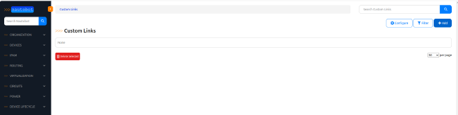 Custom Links without any links present