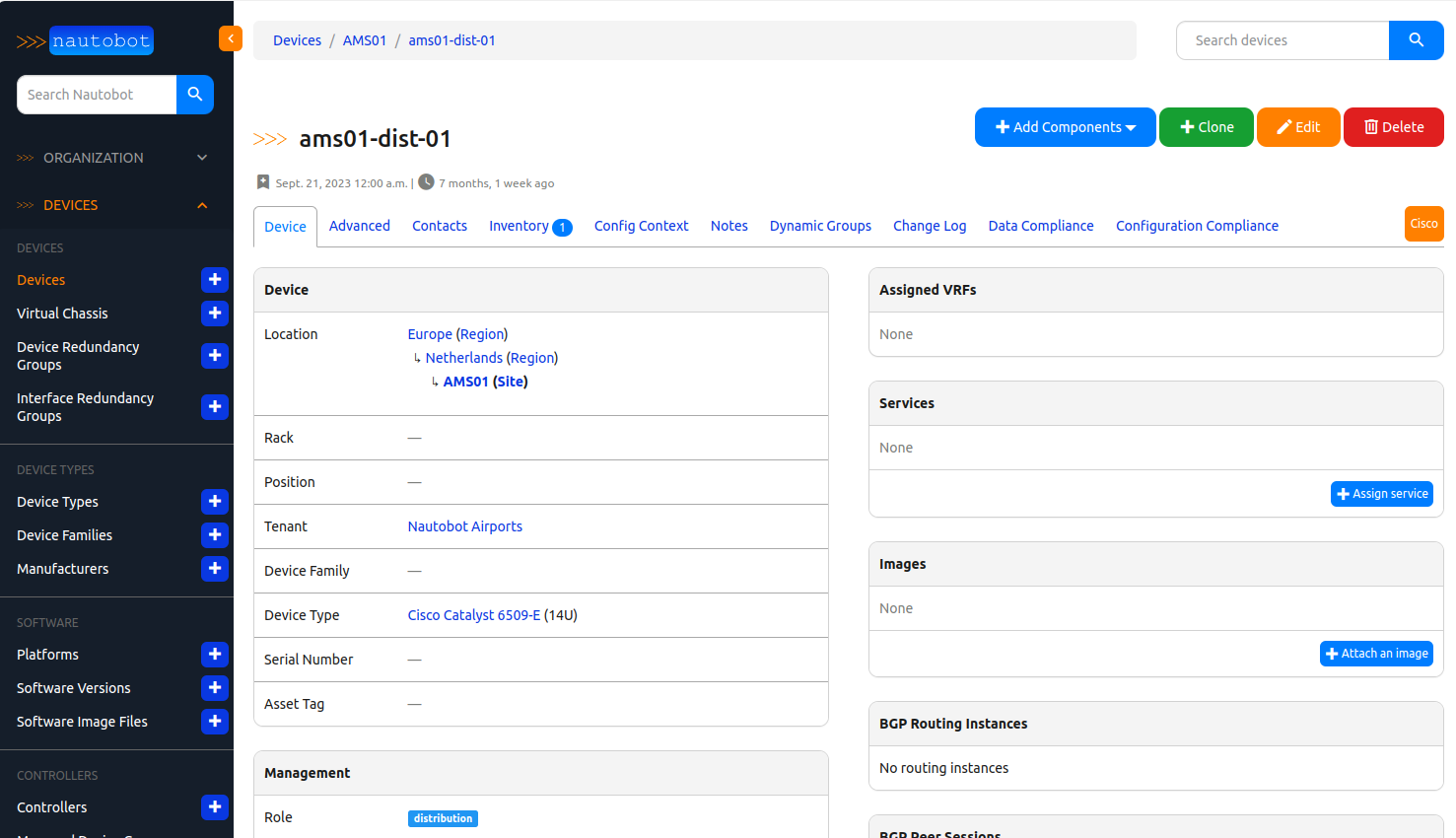 Cisco Device with button